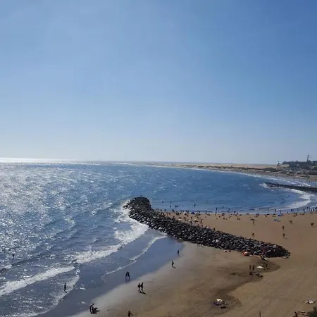 Top-apartment, 4 Og, Seitlicher Meerblick, Mit 1 Schlafzimmer Im Herzen Von , Gran Canaria פלאייה דל אינגלז