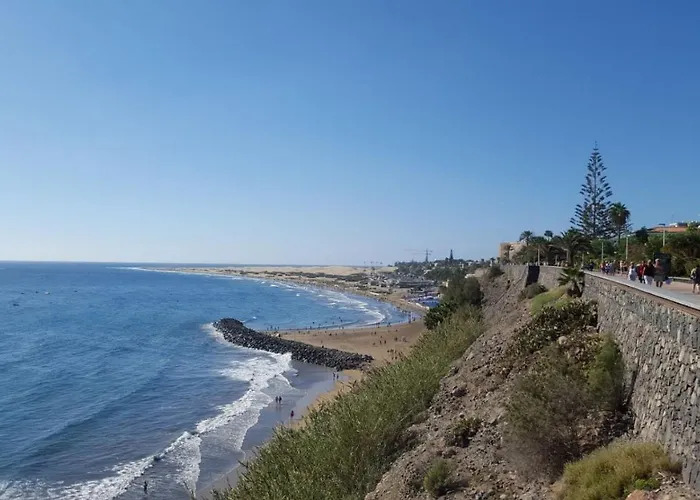 Top-apartment In Danubio, 4 Etage, Poolblick Und Seitlicher Meerblick, Wohnzimmer Und 1 Schlafzimmer, Im Herzen Von , Gran Canaria Апартаменты *